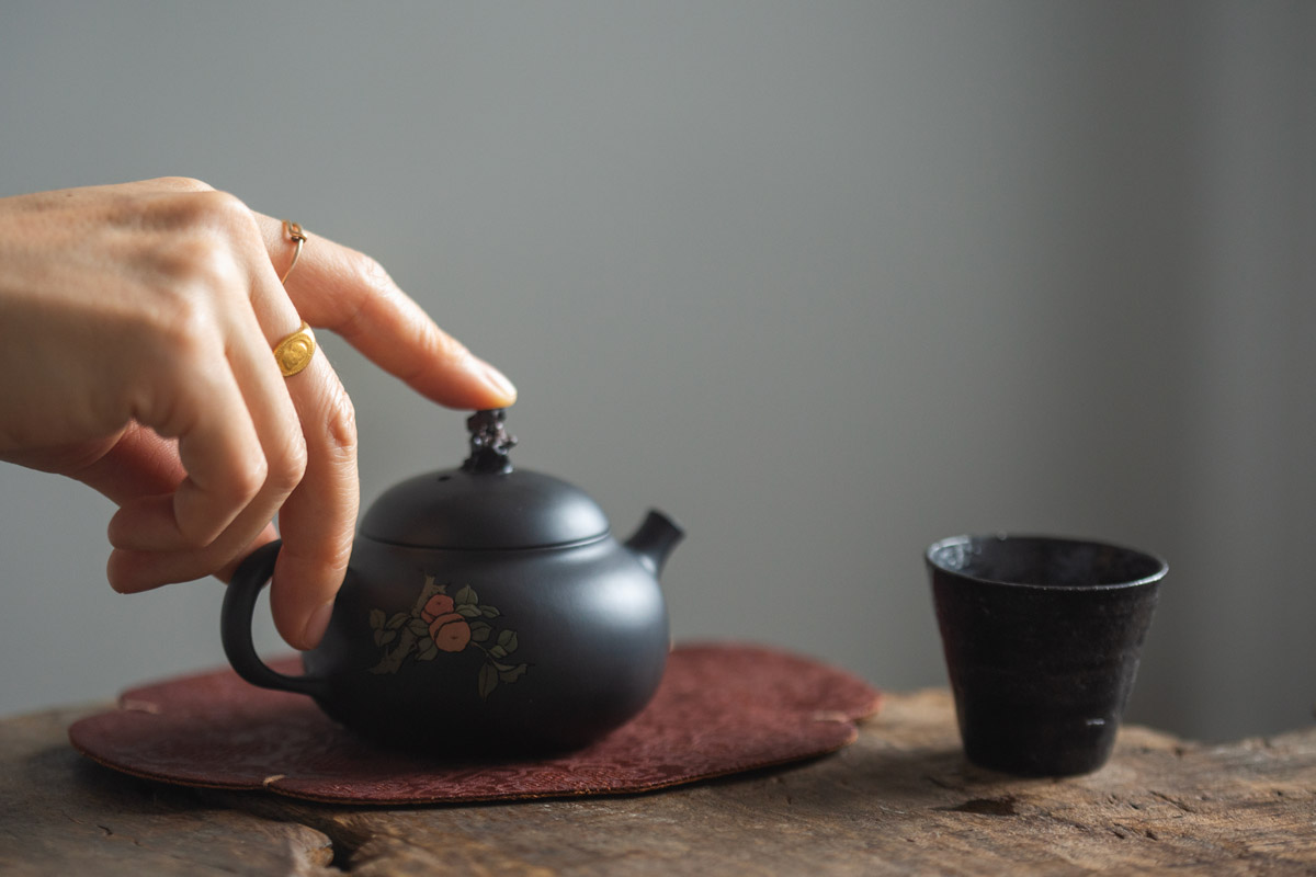 natural habitat jianshui zitao teapot persimmon 9 25 6 | BITTERLEAF TEAS