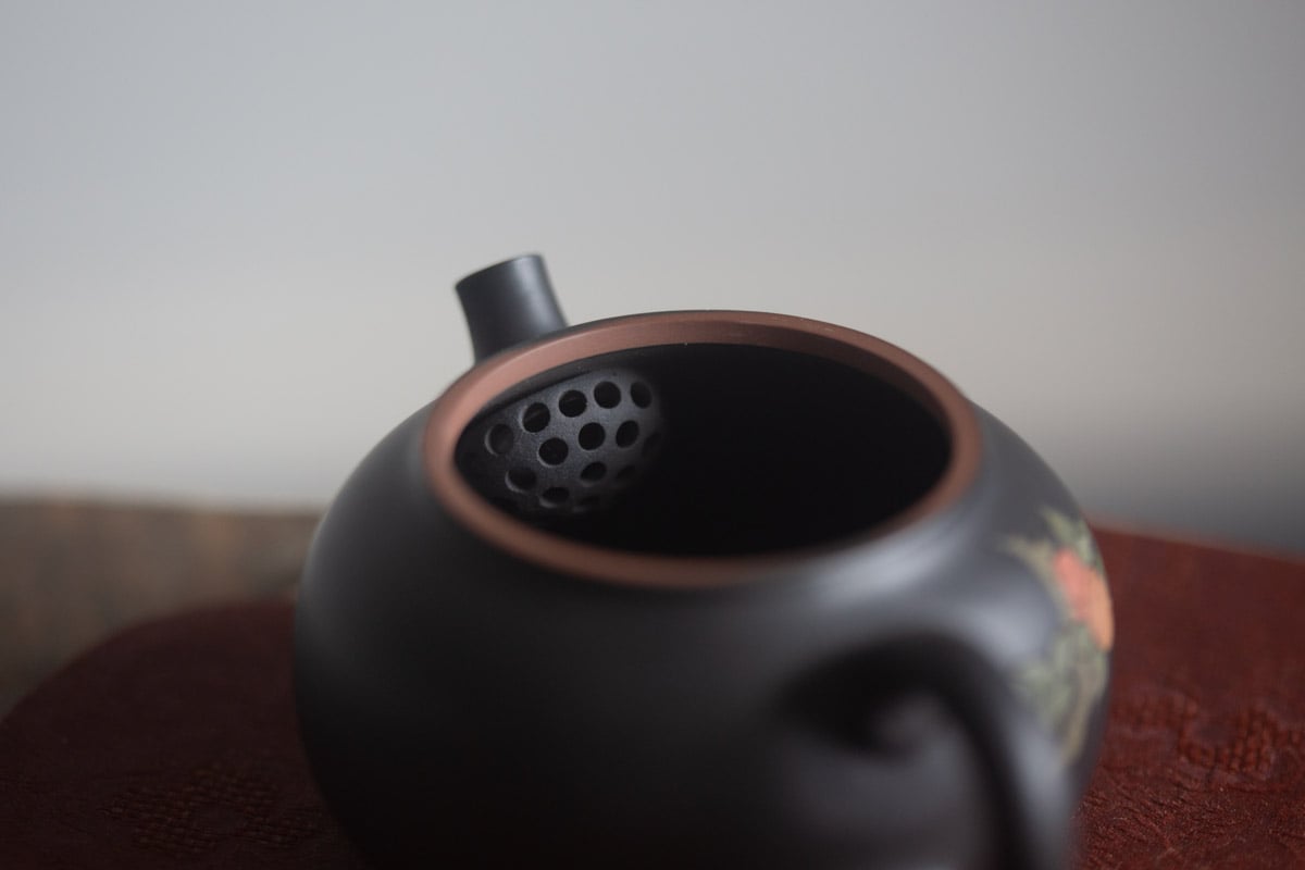 natural habitat jianshui zitao teapot persimmon 9 25 7 | BITTERLEAF TEAS