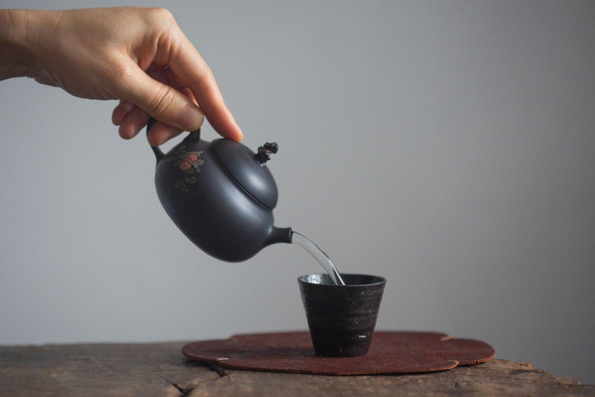natural habitat jianshui zitao teapot persimmon 9 25 8 | BITTERLEAF TEAS