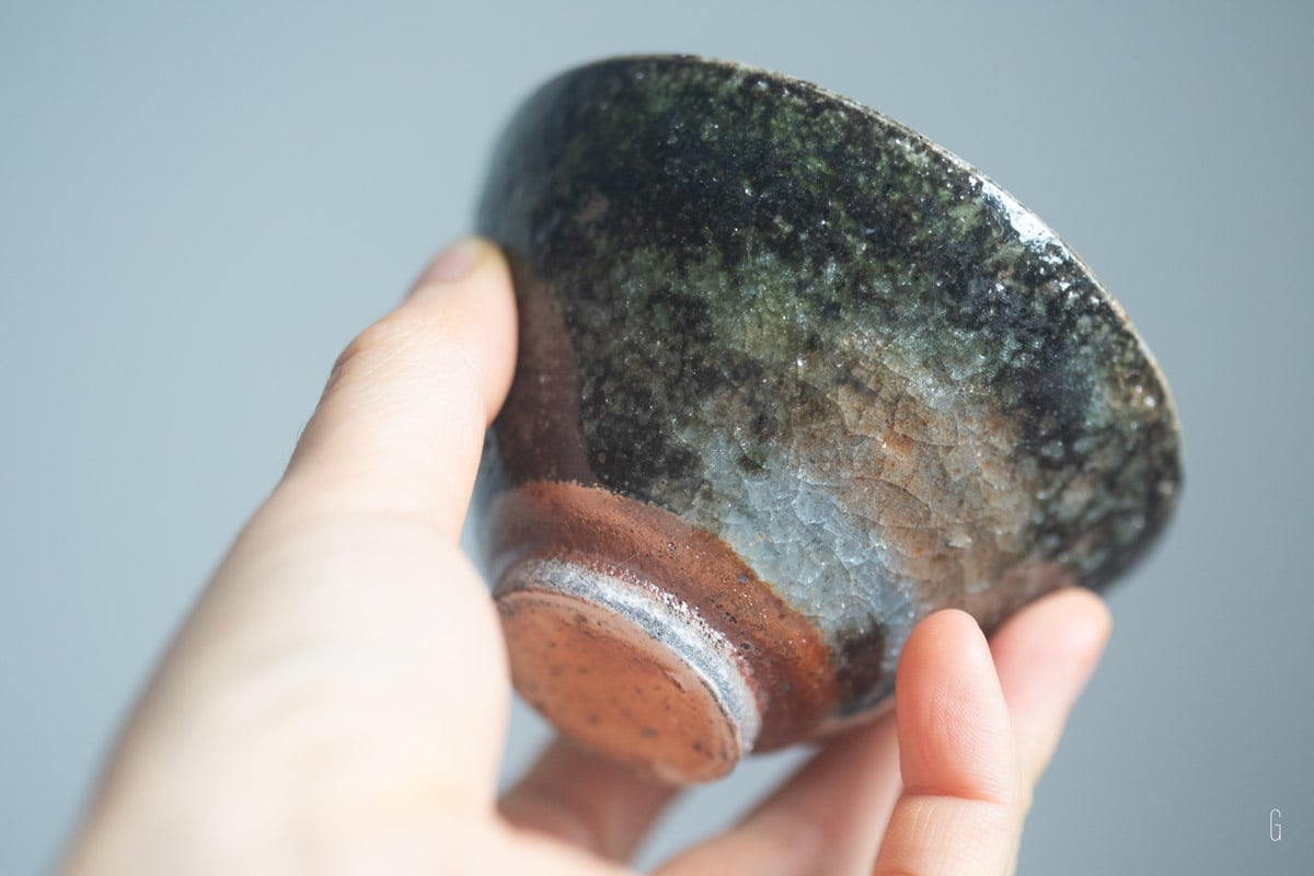 shino glazed teacup 9 25 15 | BITTERLEAF TEAS