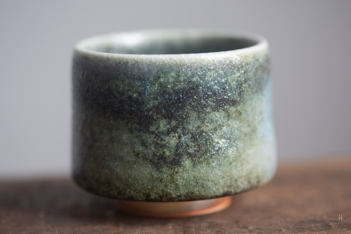 shino glazed teacup 9 25 18 | BITTERLEAF TEAS