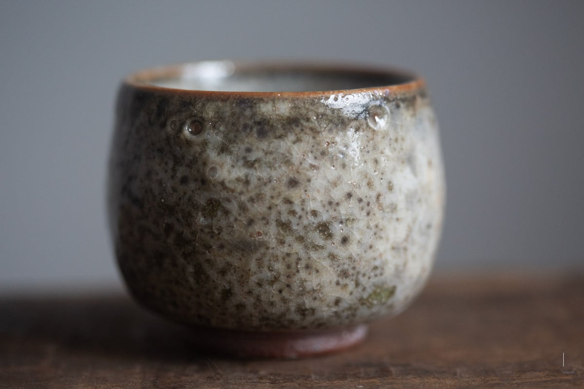 shino glazed teacup 9 25 21 | BITTERLEAF TEAS