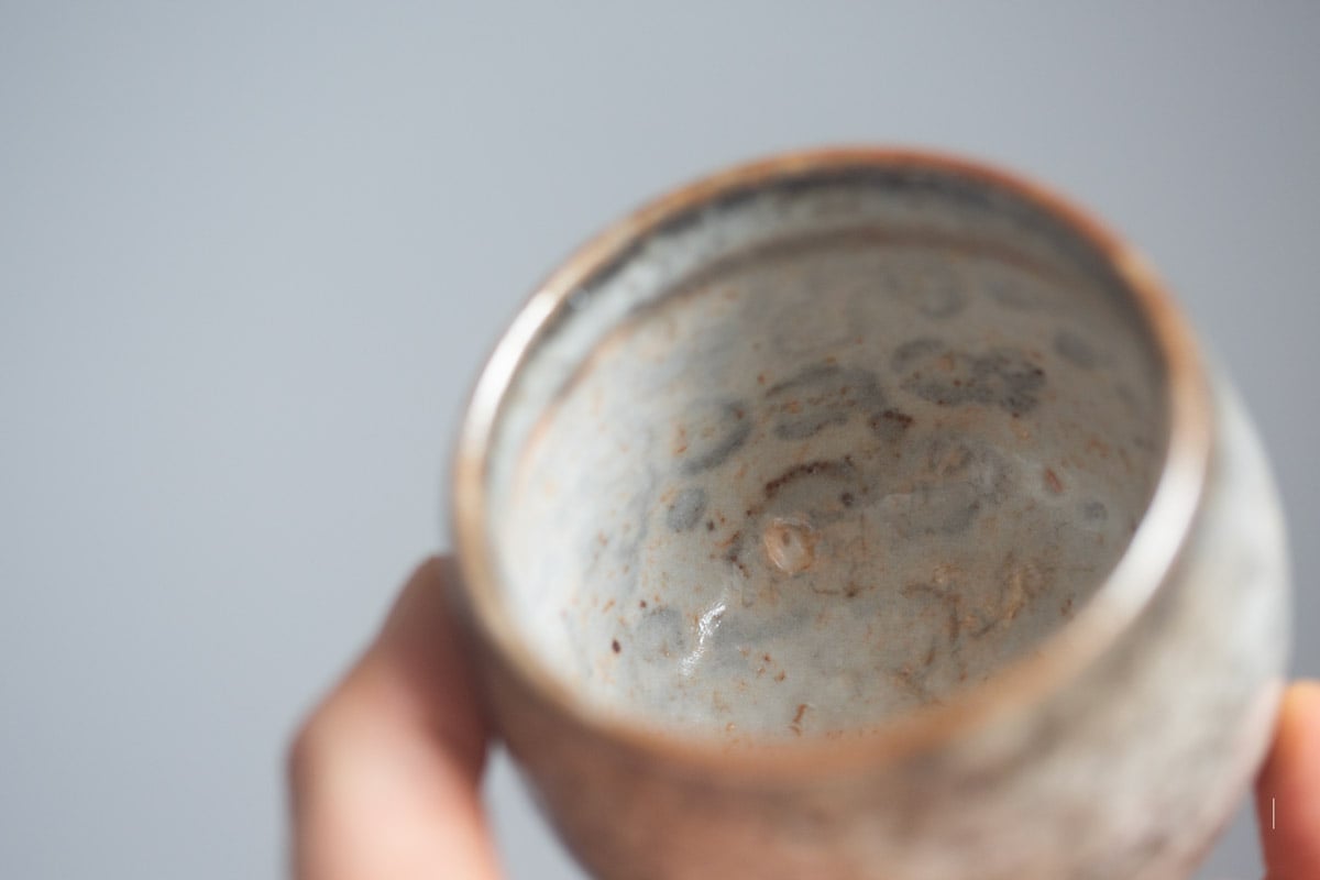 shino glazed teacup 9 25 24 | BITTERLEAF TEAS