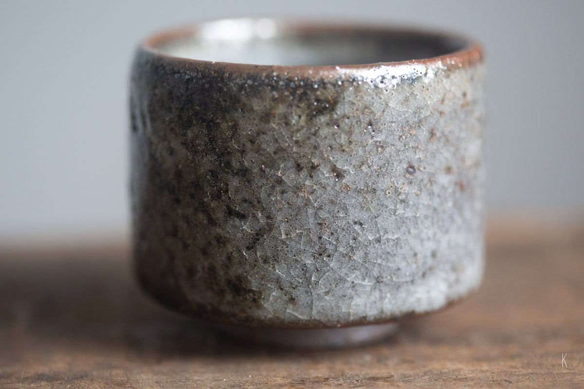 shino glazed teacup 9 25 26 | BITTERLEAF TEAS