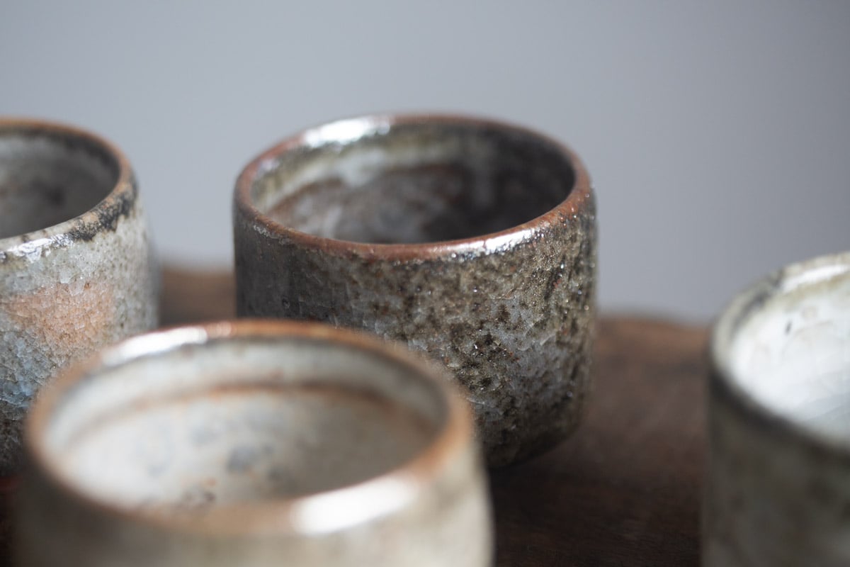 shino glazed teacup 9 25 3 | BITTERLEAF TEAS