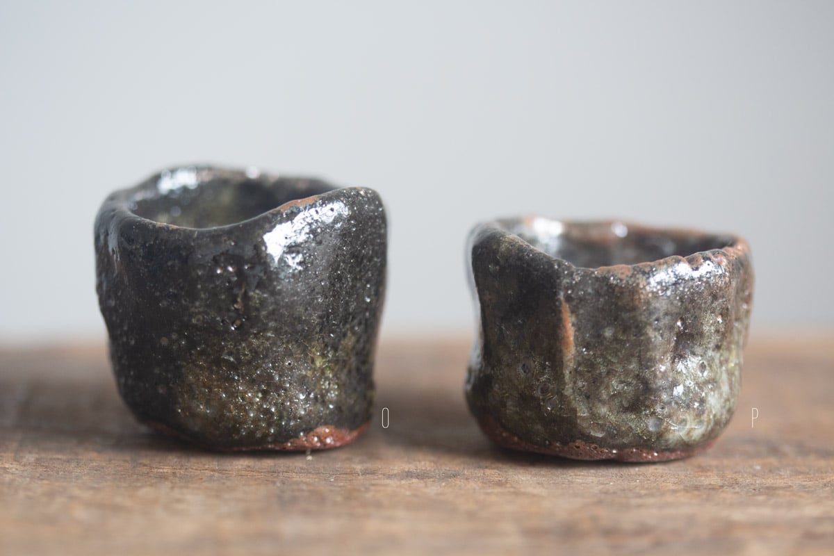 shino glazed teacup 9 25 38 | BITTERLEAF TEAS