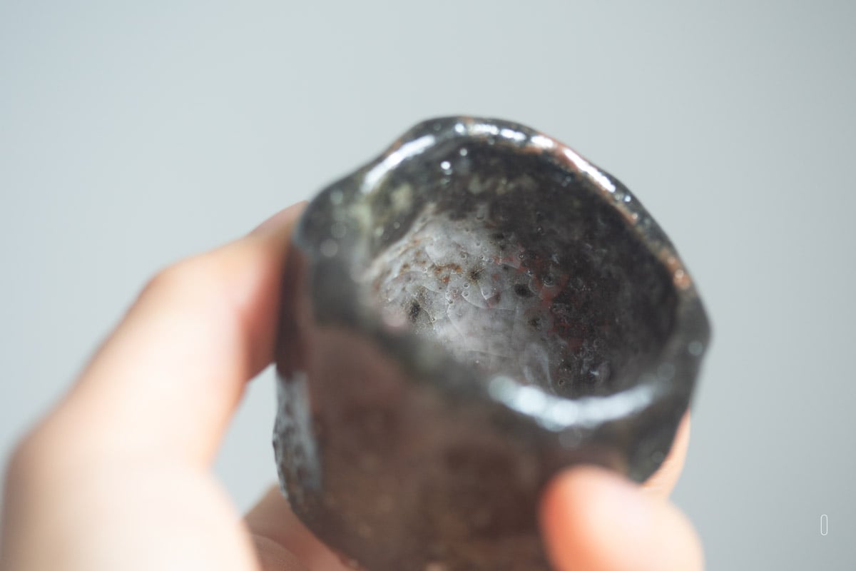 shino glazed teacup 9 25 40 | BITTERLEAF TEAS