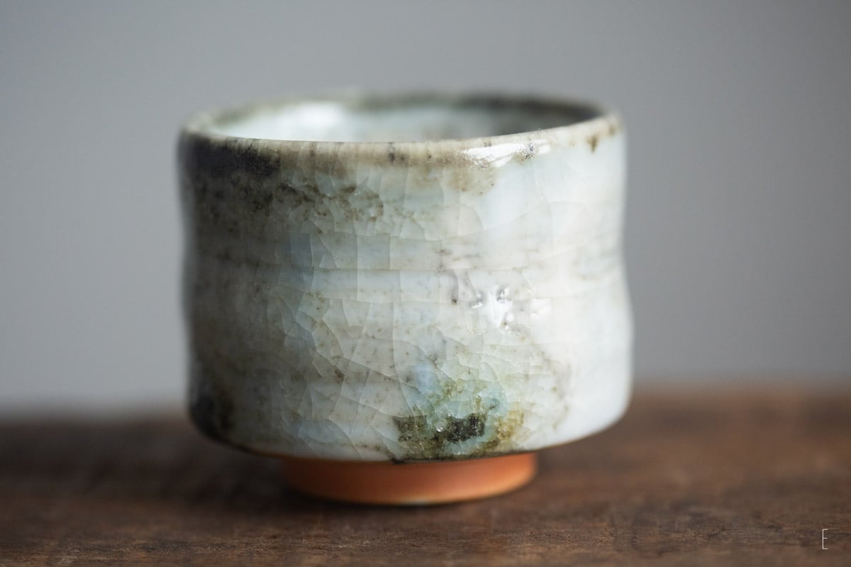 shino glazed teacup 9 25 6 | BITTERLEAF TEAS