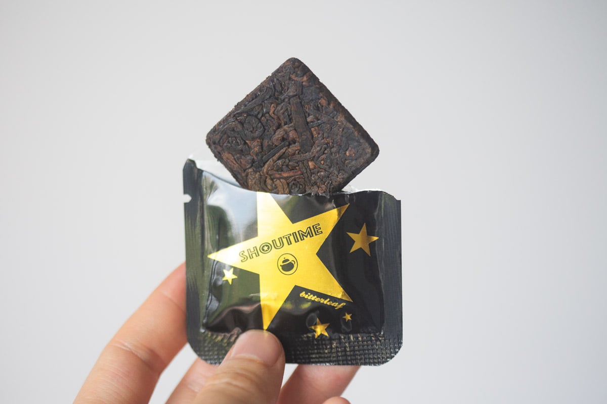 shoutime 2023 mengsong ripe puer 3 | BITTERLEAF TEAS