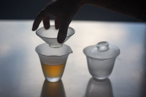 Fizz Frosted Glass Strainer