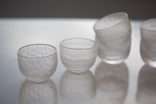 Hive Frosted Glass Teacup