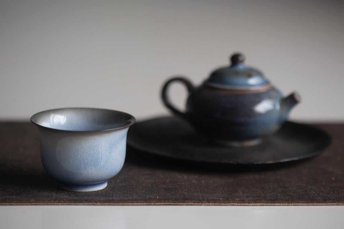 chameleon soda ash wood fired teacup 12 | BITTERLEAF TEAS