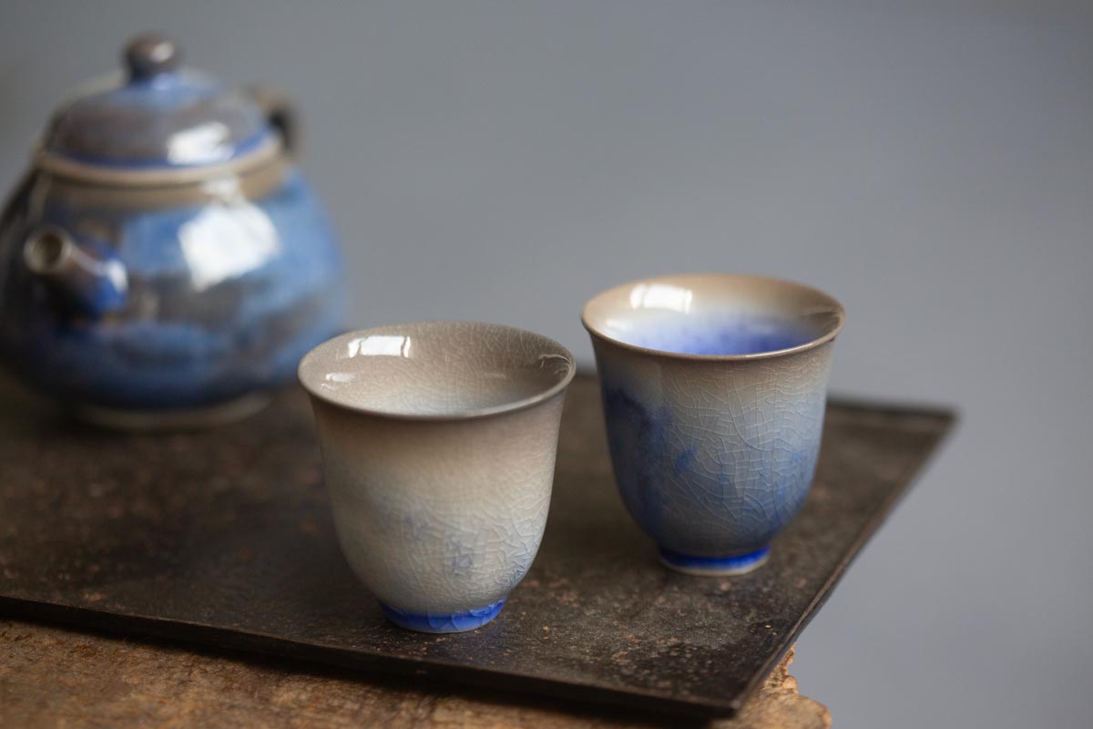 chameleon soda ash wood fired teacup 2 | BITTERLEAF TEAS