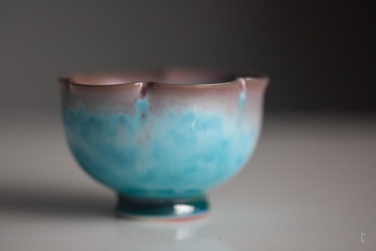 chameleon soda ash wood fired teacup 9 26 14 | BITTERLEAF TEAS