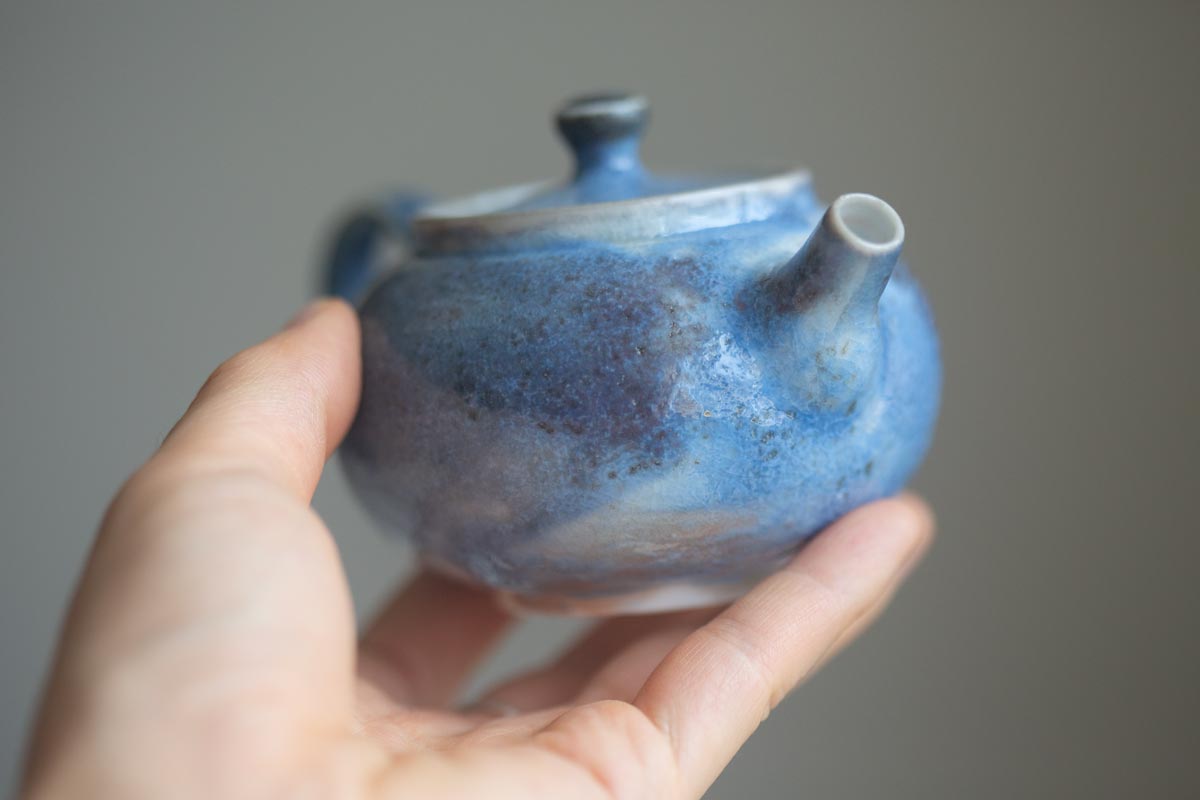 chameleon soda ash wood fired teapot i 9 26 10 | BITTERLEAF TEAS