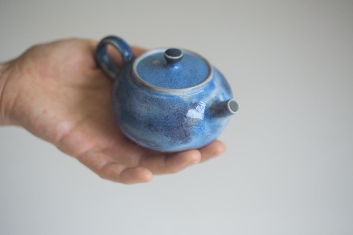 chameleon soda ash wood fired teapot i 9 26 12 | BITTERLEAF TEAS