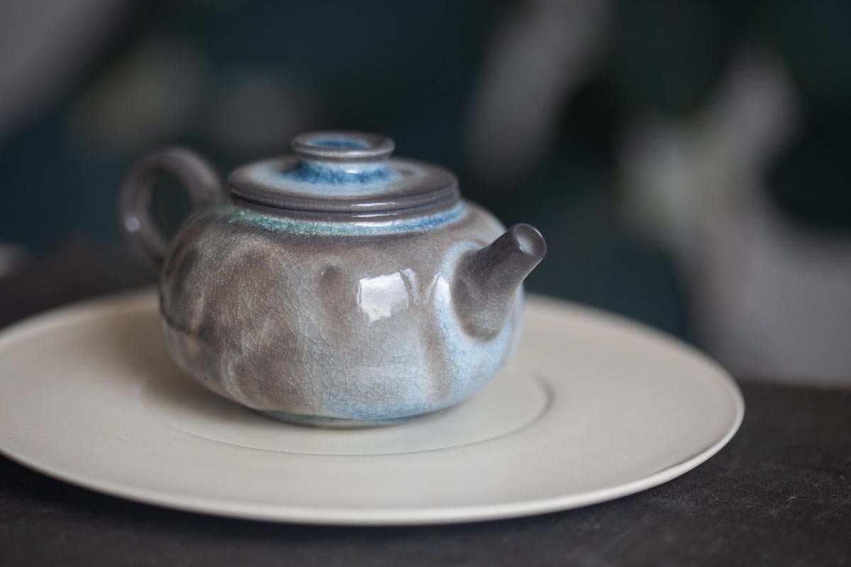 Chameleon Soda Ash Wood Fired Teapot III | BITTERLEAF TEAS