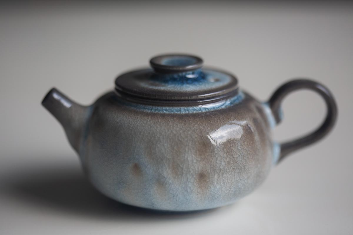 Chameleon Soda Ash Wood Fired Teapot III | BITTERLEAF TEAS