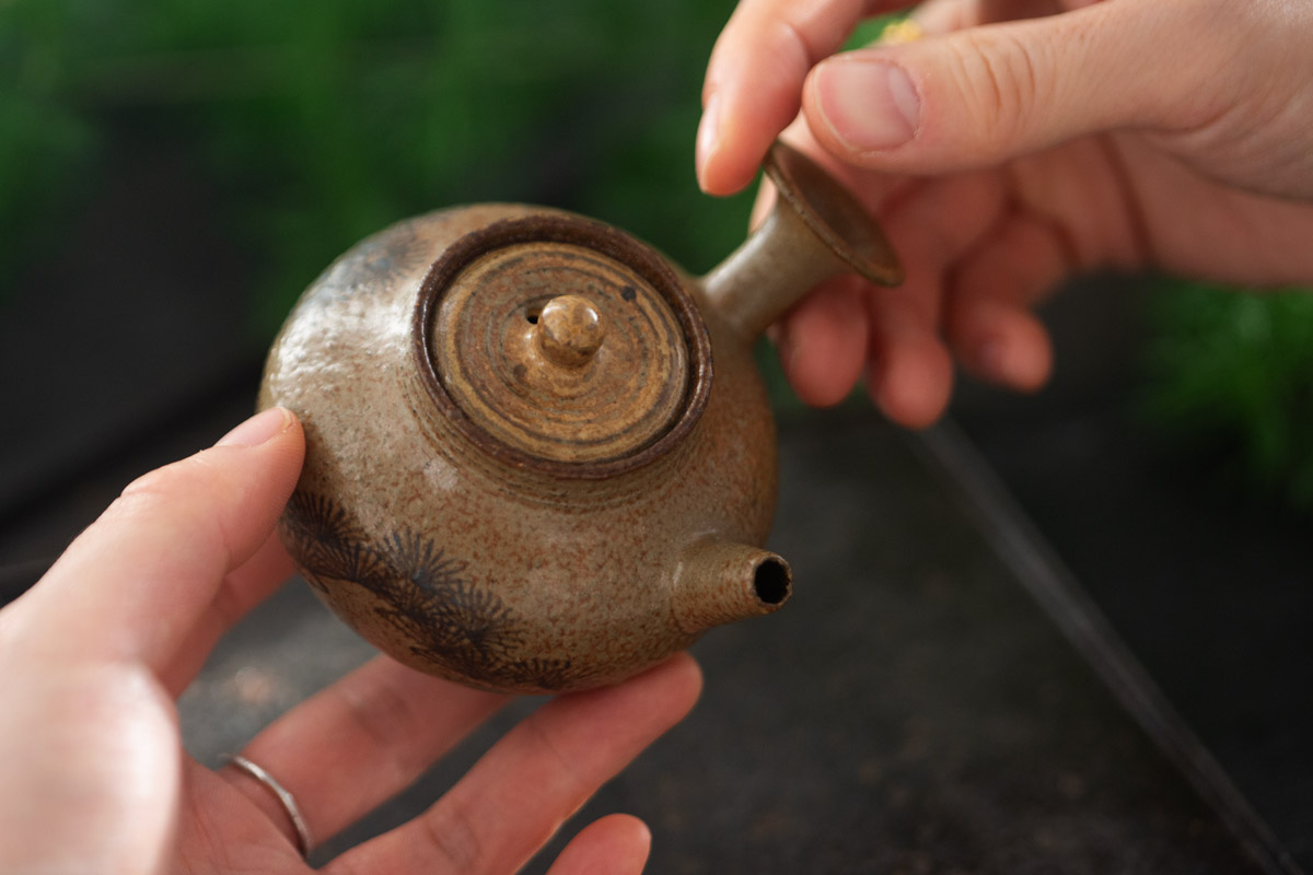 repose kyusu teapot tan 10 | BITTERLEAF TEAS