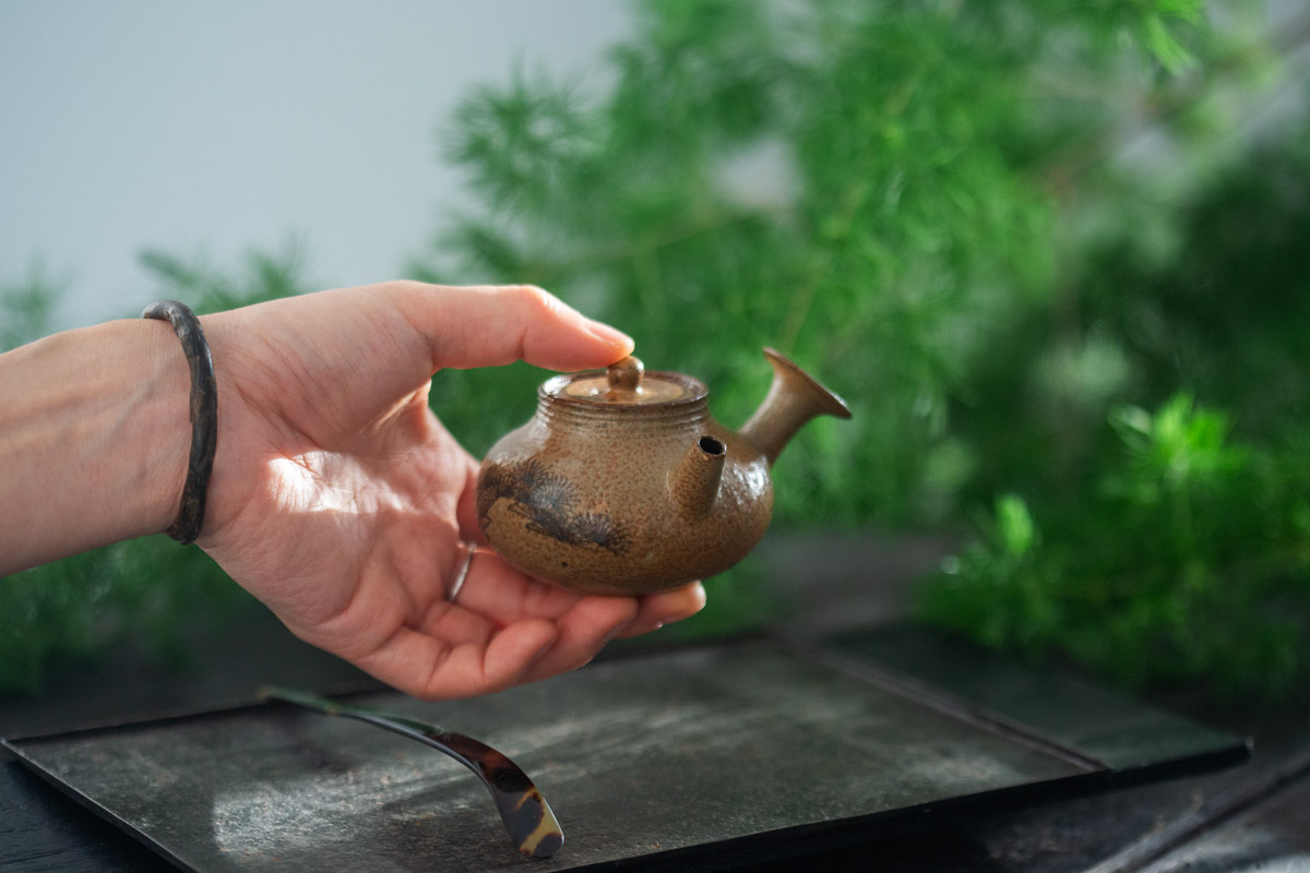 repose kyusu teapot tan 8 | BITTERLEAF TEAS