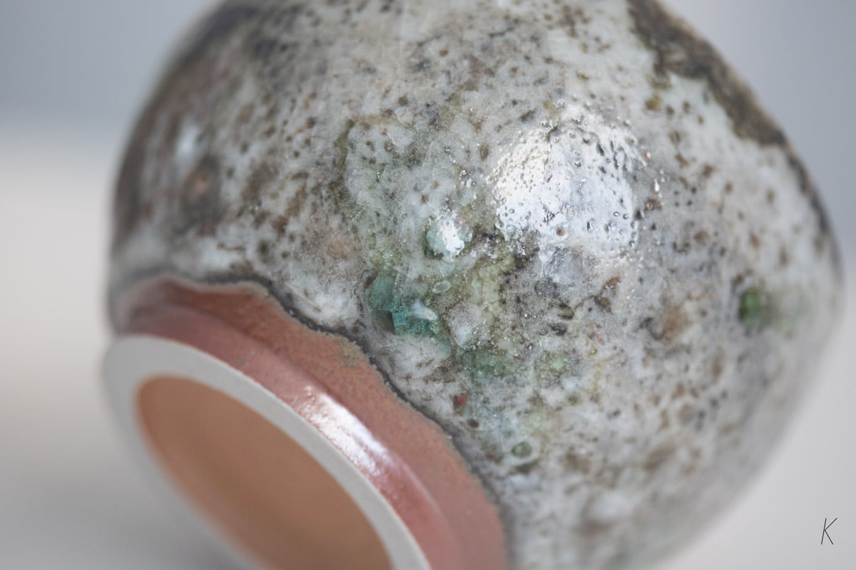 element shino glaze matcha bowl 1 26 3 | BITTERLEAF TEAS