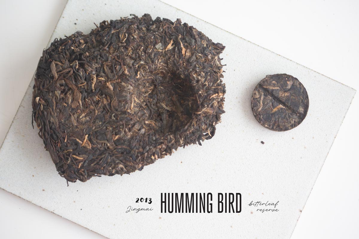 bitterleaf reserve hummingbird 2013 jingmai raw puer 2 | BITTERLEAF TEAS bitterleaf reserve hummingbird 2013 jingmai raw puer 2 | BITTERLEAF TEAS
