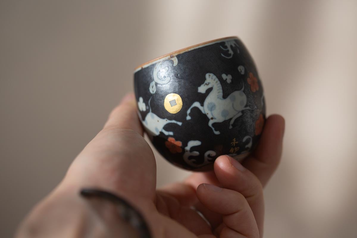 good omen egg teacup horse 4 | BITTERLEAF TEAS