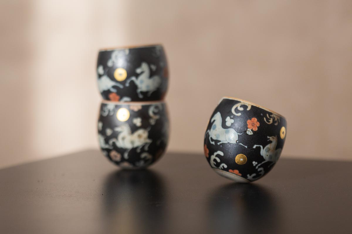 good omen egg teacup horse 9 | BITTERLEAF TEAS