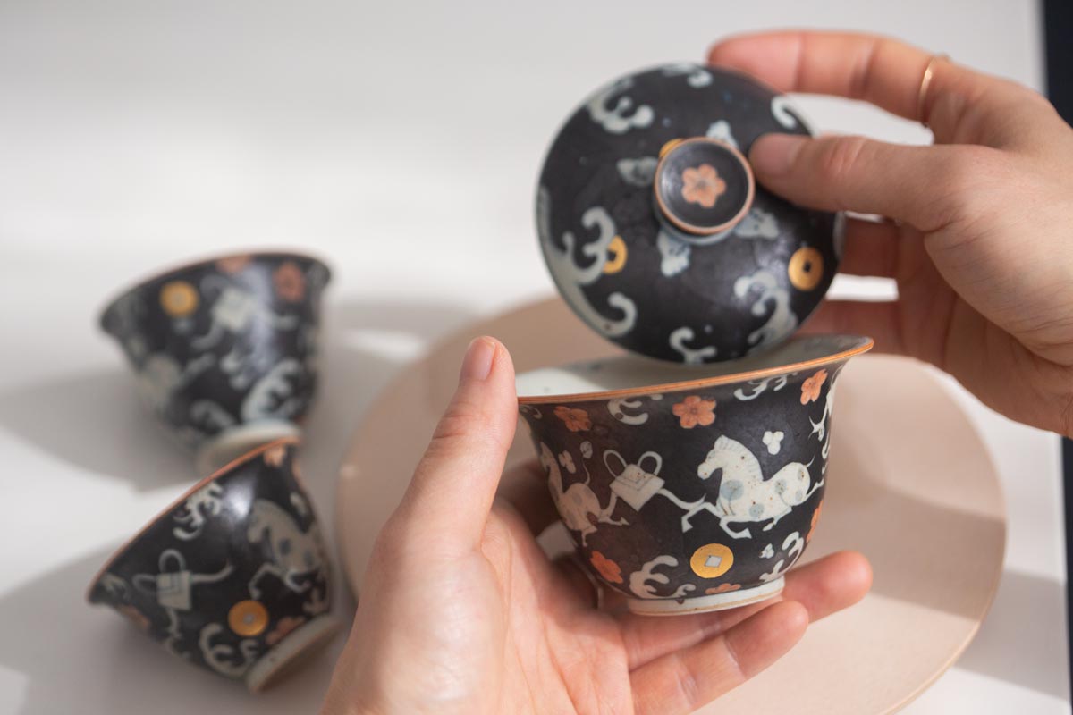 good omen gaiwan horse 12 | BITTERLEAF TEAS