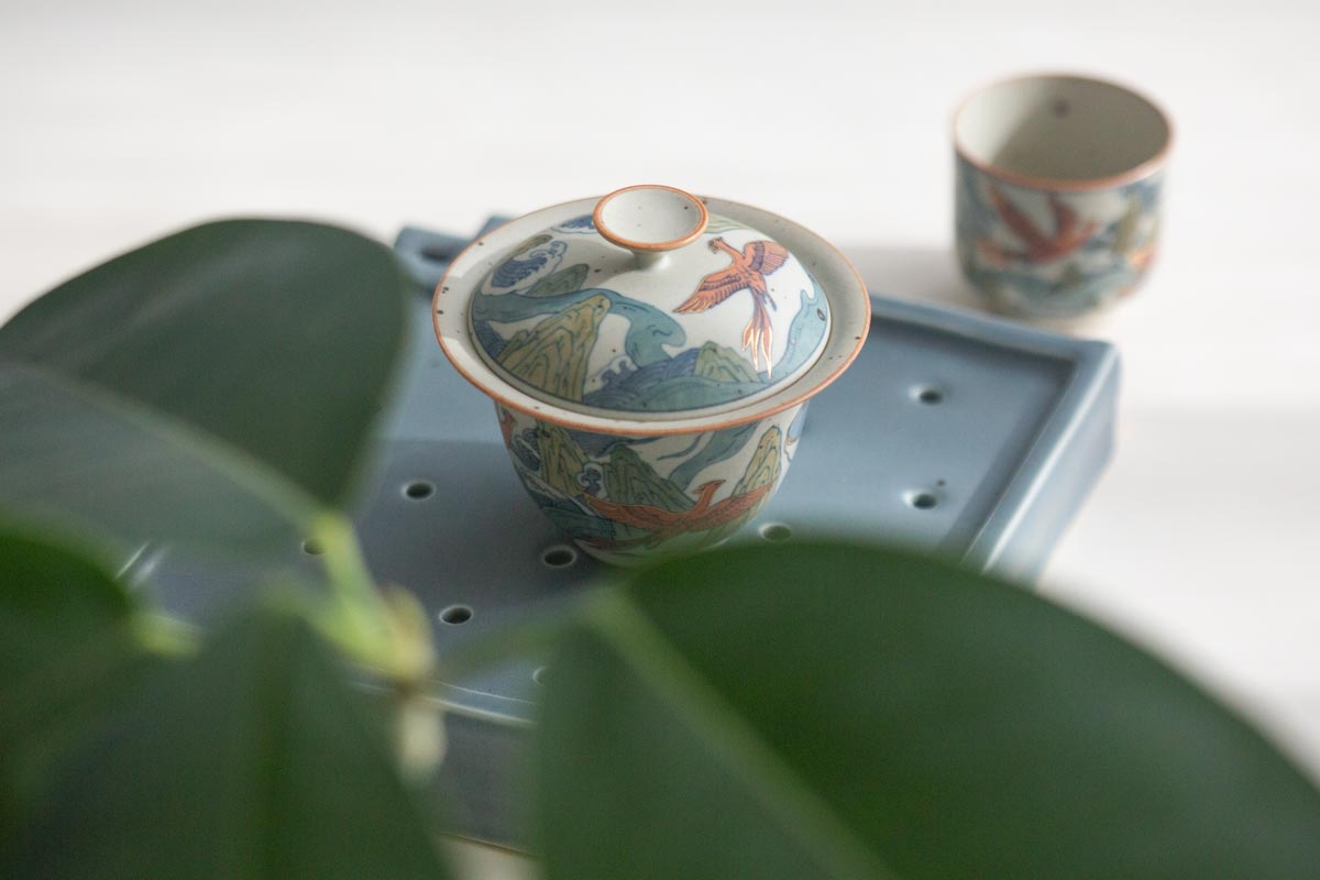 Good Omen Gaiwan - Phoenix & Kunpeng | BITTERLEAF TEAS