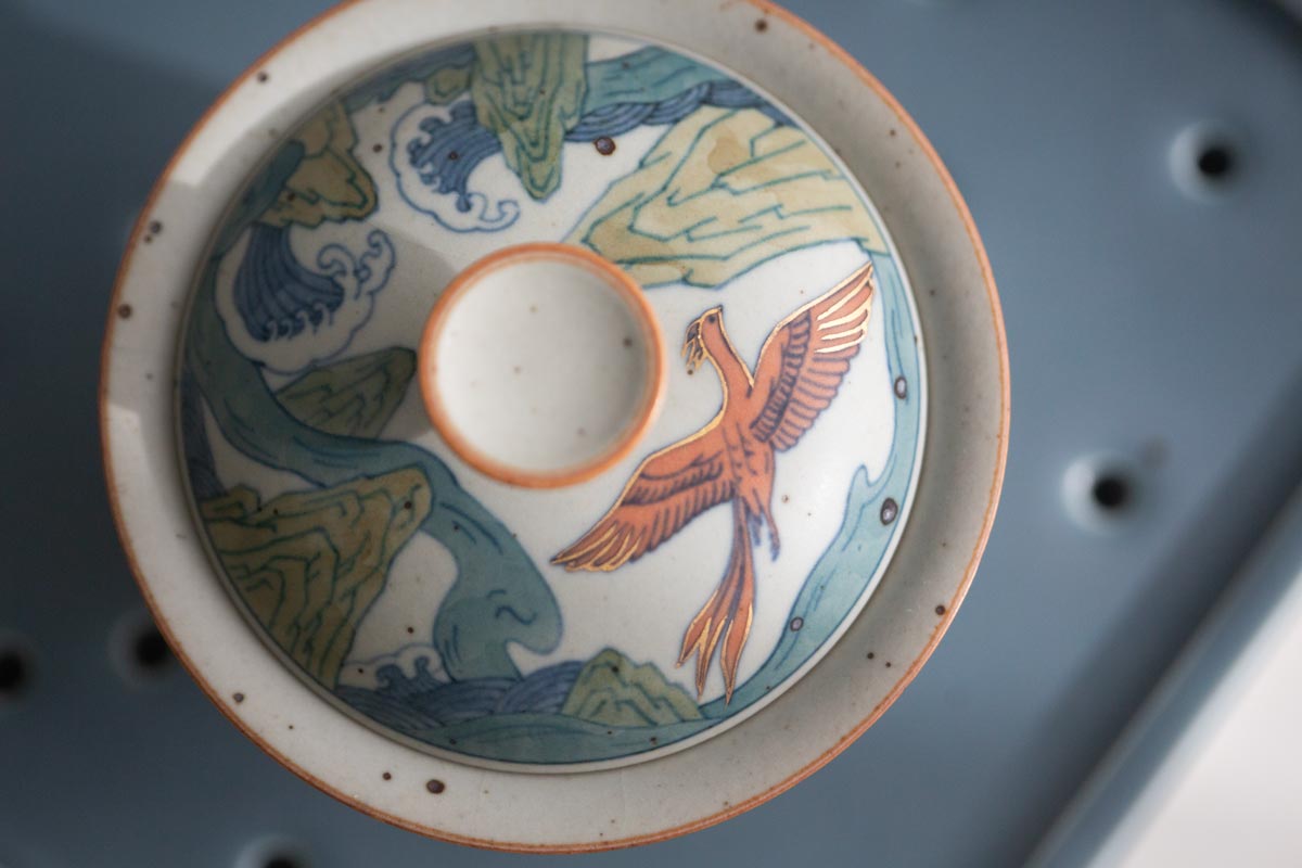 Good Omen Gaiwan - Phoenix & Kunpeng | BITTERLEAF TEAS