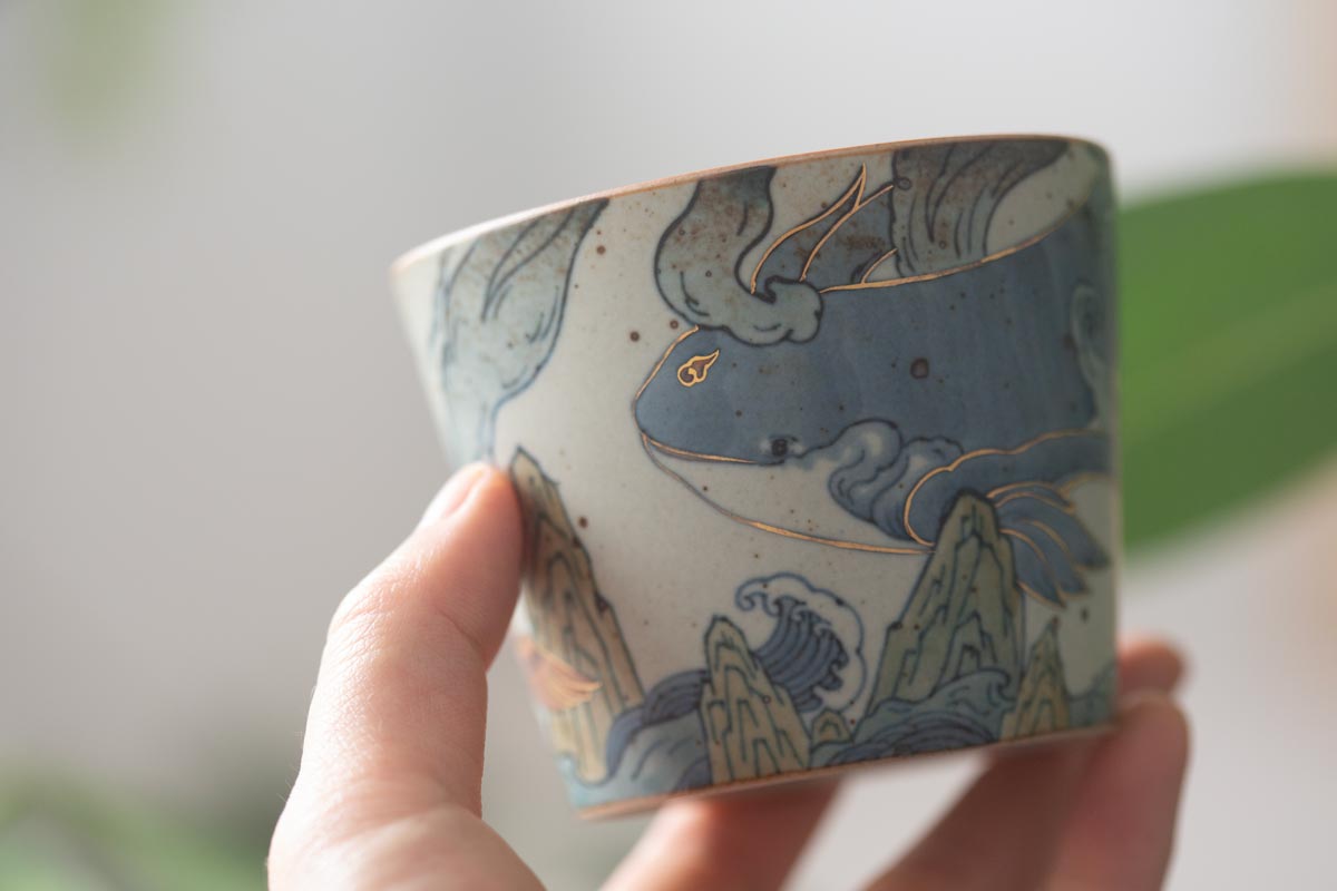 good omen handwarmer teacup phoenix whale 3 | BITTERLEAF TEAS