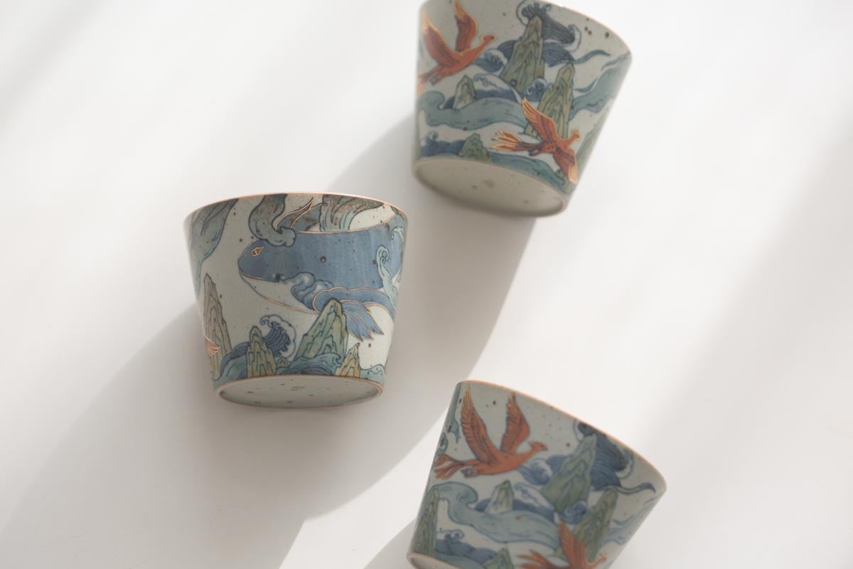 good omen handwarmer teacup phoenix whale 6 | BITTERLEAF TEAS