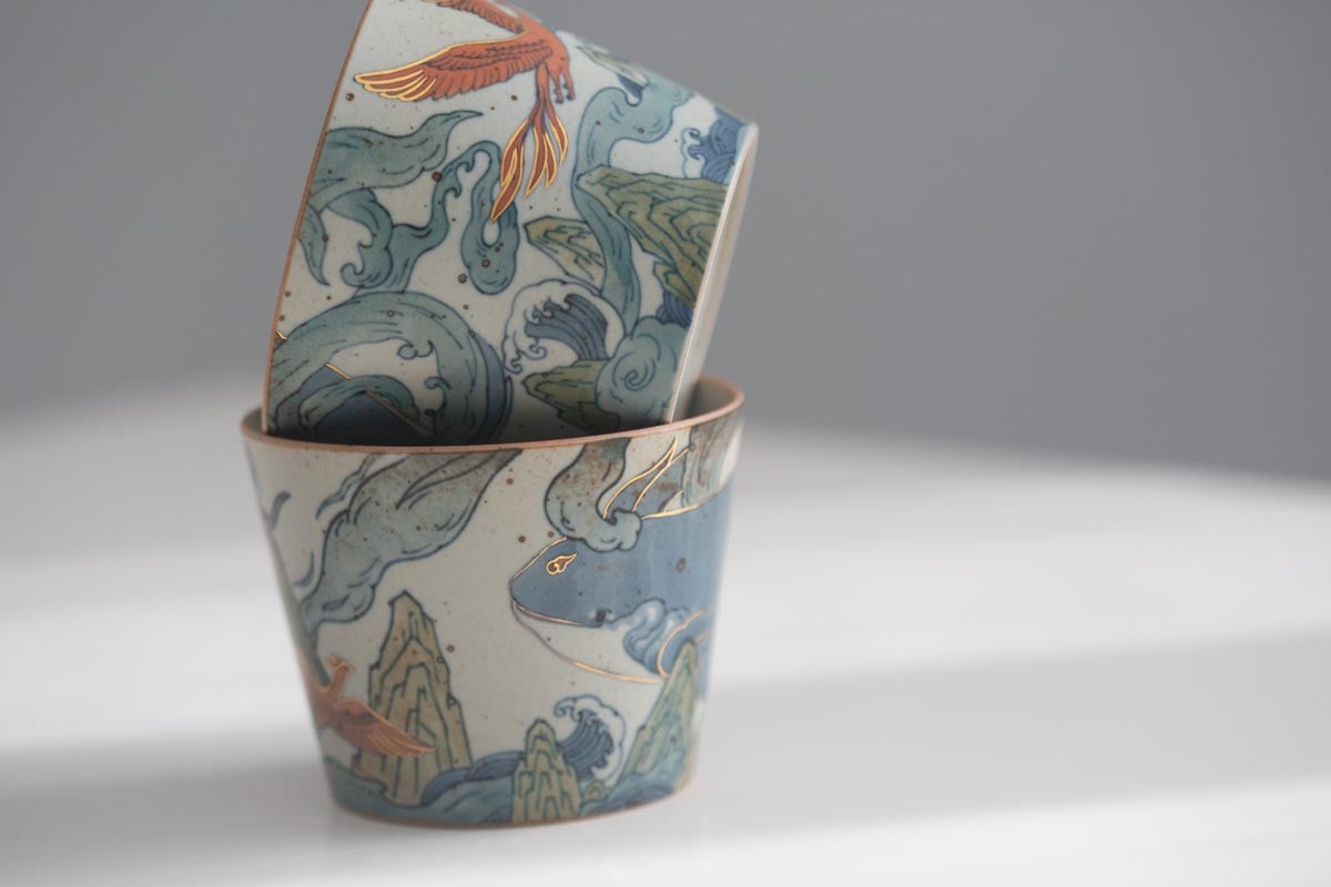 good omen handwarmer teacup phoenix whale 7 | BITTERLEAF TEAS