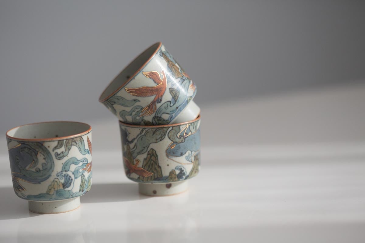 good omen teacup phoenix whale 5 | BITTERLEAF TEAS