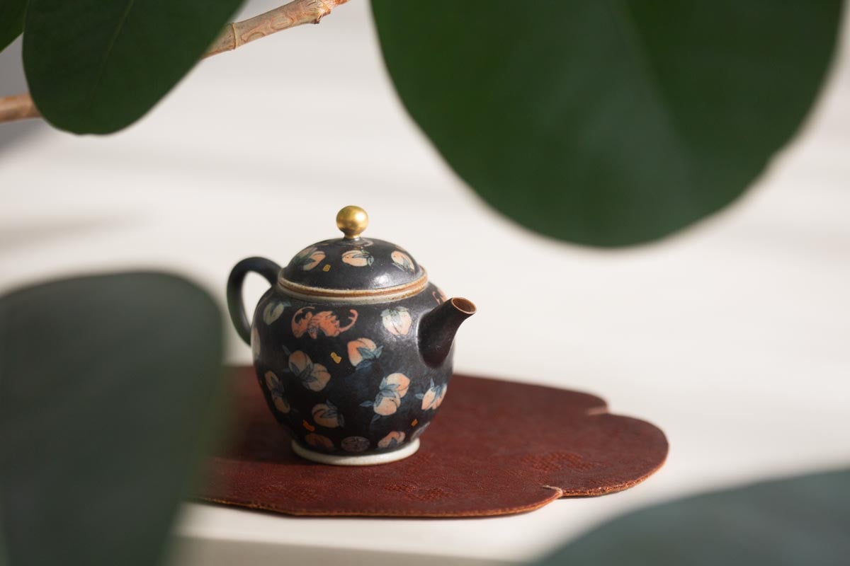 good omen teapot peach bat 6 | BITTERLEAF TEAS