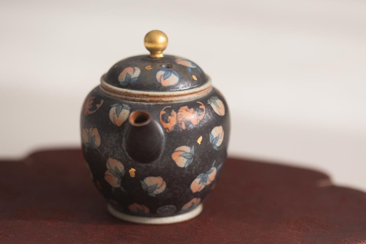 good omen teapot peach bat 9 | BITTERLEAF TEAS