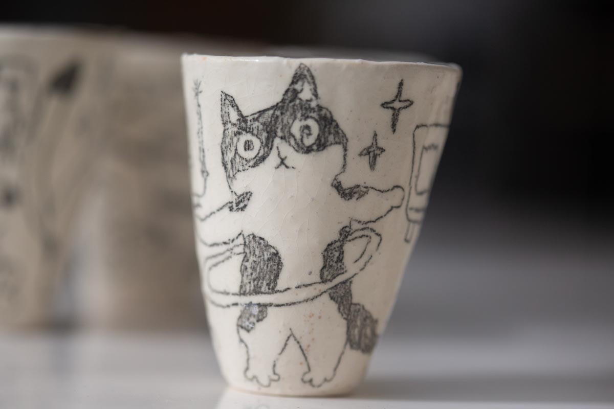 lucky cat blind box teacup mono 6 | BITTERLEAF TEAS