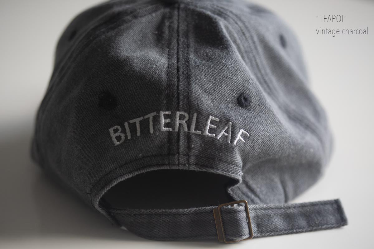 bitterleaf lids for your head teapot vintage charcoal 2 | BITTERLEAF TEAS