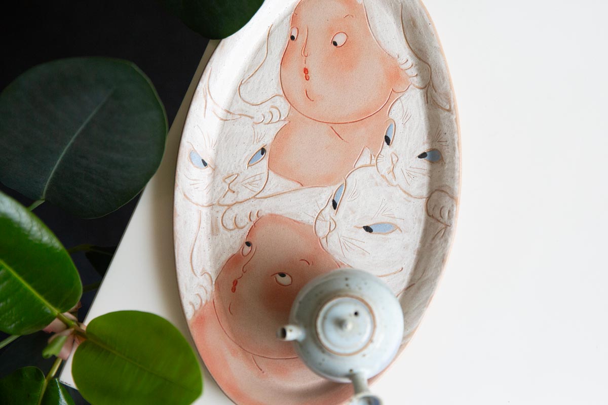 cheek to cheek tea tray long 4 | BITTERLEAF TEAS