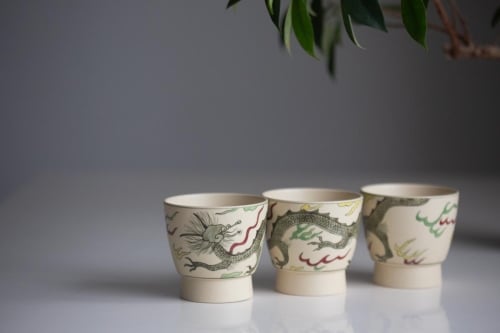 Dragon in the Sky Handwarmer Teacup