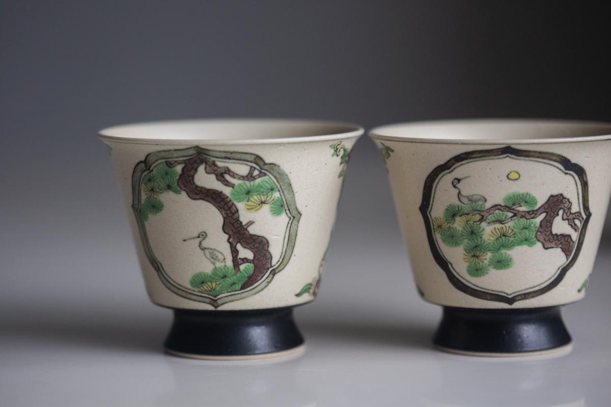 pine and crane teacup 2 | BITTERLEAF TEAS pine and crane teacup 2 | BITTERLEAF TEAS