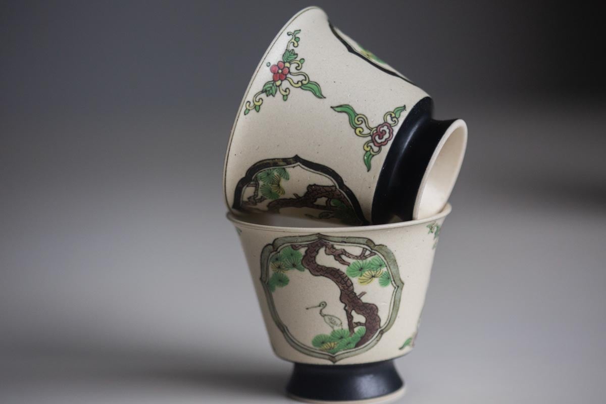 pine and crane teacup 3 | BITTERLEAF TEAS pine and crane teacup 3 | BITTERLEAF TEAS