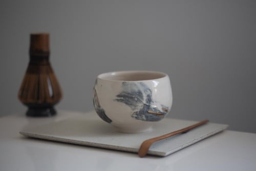 Ray of Light Matcha Bowl - Round