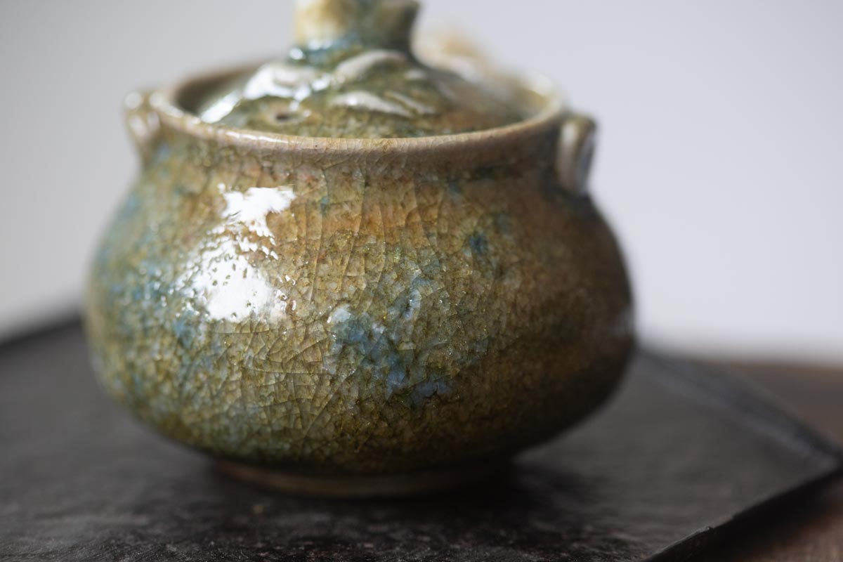 chameleon shino wood fired houhin i 11 | BITTERLEAF TEAS