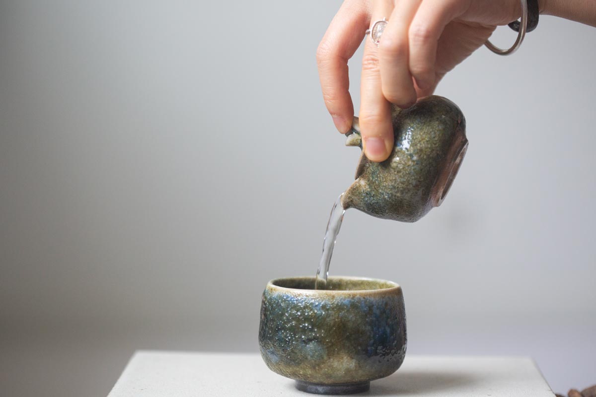 chameleon shino wood fired houhin i 14 | BITTERLEAF TEAS
