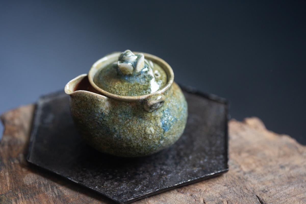 chameleon shino wood fired houhin i 3 | BITTERLEAF TEAS