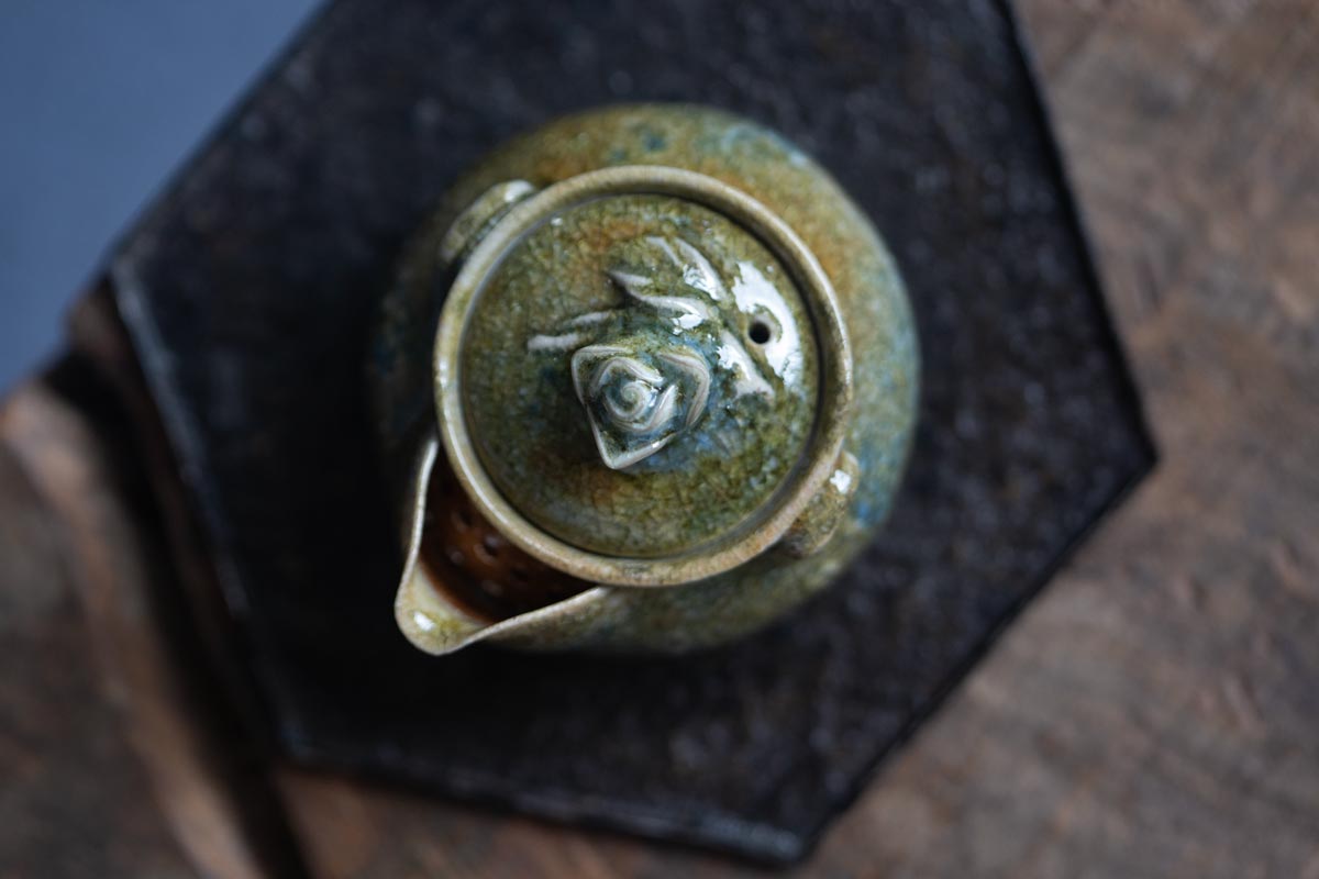 chameleon shino wood fired houhin i 4 | BITTERLEAF TEAS