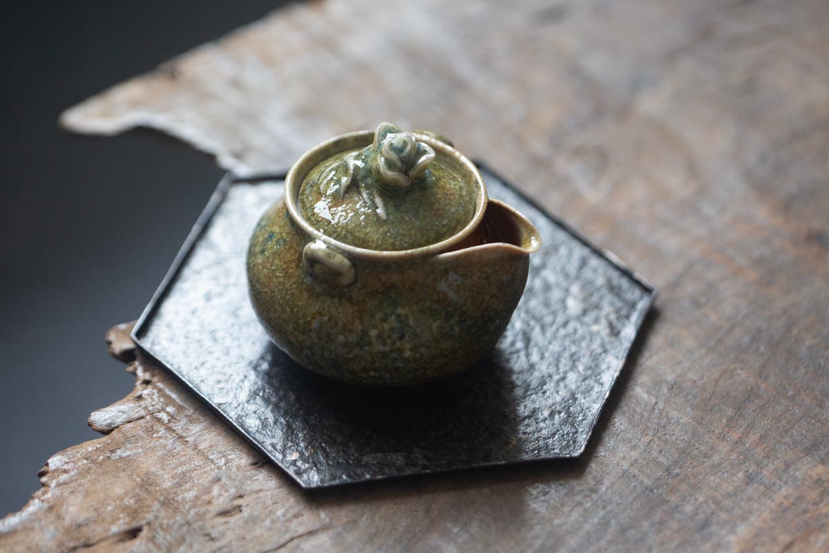 chameleon shino wood fired houhin i 5 | BITTERLEAF TEAS