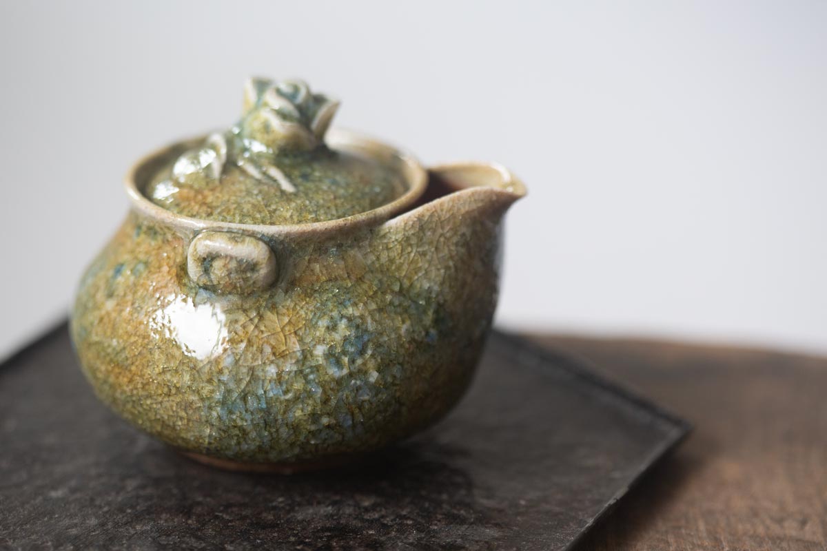 chameleon shino wood fired houhin i 7 | BITTERLEAF TEAS